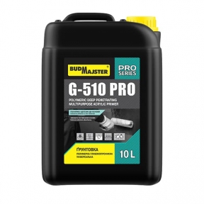 BUDMAJSTER G-510 PRO. Грунтовка полимерная глубокопроницаемая универсальная, 10л