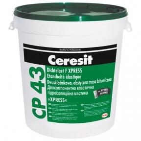 Ceresit CP 43 XPRESS. Двухкомпонентная эластичная гидроизоляционная мастика, 28 кг