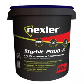 NEXLER STYRBIT 2000-K на розчиннику. Бітумно-каучукова мастика та клей для XPS, EPS