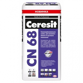 Ceresit CN 68. Самовыравнивающаяся смесь для механизированного и ручного нанесения, 25 кг
