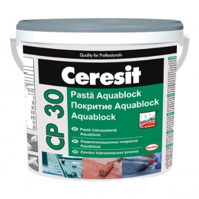 Ceresit CP 30 AQUABLOCK. Водонепроникне еластичне однокомпонентне покриття із силіконового каучуку для влаштування і відновлення гідроізоляції дахів та покрівель, 5 кг 