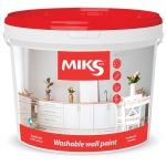 MIKS color. Краска для стен и потолков устойчива к мойке